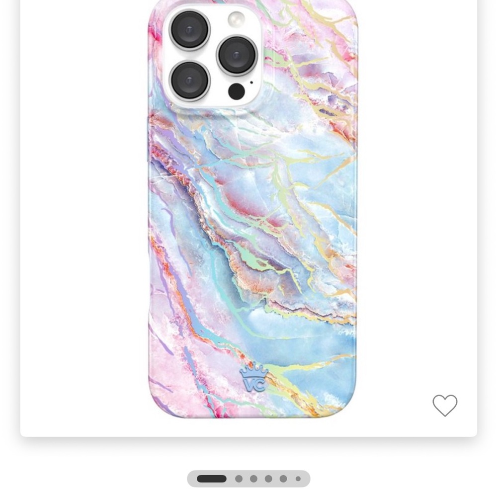Velvet Caviar Pink and Blue Marble iPhone Case